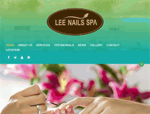 Tablet Screenshot of leenailspa.com